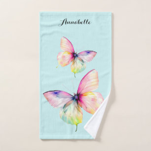 Papillon rose délicat dans les couleurs pastel arc