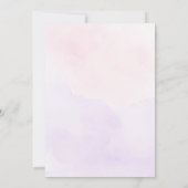 Papillon rose et pourpre Quinceañera Invitation (Dos)