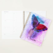 Papillon Rose et Violet Ombré Photo Monogrammée (Devant avec enveloppe)
