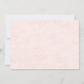 Papillon rose Floral Girl Invitation Anniversaire (Dos)