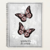 Papillon rose Floral Planner (Devant)