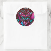 papillon rose Happy Mère's Day Stickers (Sac)