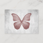 Papillon rose Mariage Cartes de Place (Dos)