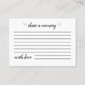 Papillon rose | Partager Des Cartes Mémoire (Devant)