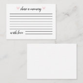 Papillon rose | Partager Des Cartes Mémoire (Devant / Derrière)