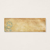 Papillon rose vintage Merci note (Dos)