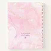 Papillon rose violet carnet de croquis Floral Girl (Dos)