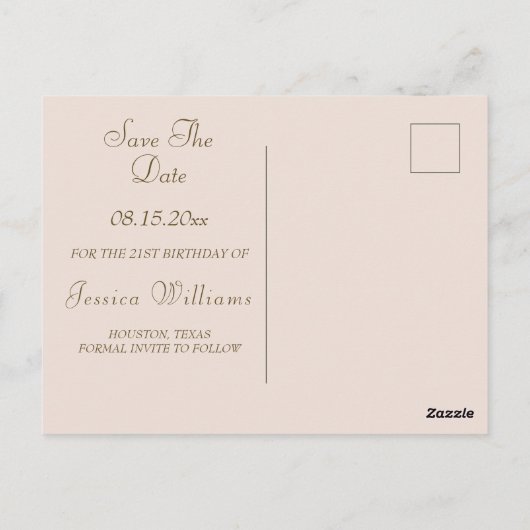 Papillon Roses Anciennes, Notes de Musique Carte d (Dos)