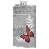 Papillon rouge Flacon rustique (Gauche)