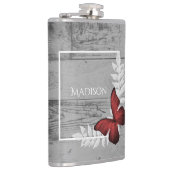 Papillon rouge Flacon rustique (Droite)