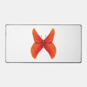 Papillon rouge orange avec votre nom (Recto)