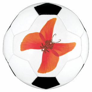 Papillon rouge orange avec votre nom