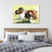 Papillon runnen canvas afdruk (Insitu (Slaapkamer))