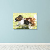 Papillon runnen canvas afdruk (Insitu (Houten vloer))