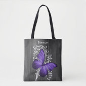 Papillon rustique violet Sac fourre-tout personnal (Devant)