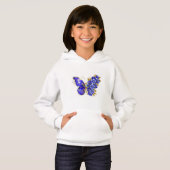 Papillon Saphir Fleur (Devant entier)