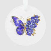 Papillon Saphir Fleur (dos)