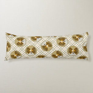 Papillon Schilderij Lemon en White Original Dog Ar Lichaamskussen