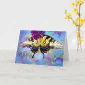 Papillon S'En Sortir Carte Bientôt (Fleur jaune)