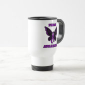 Papillon/Sensibilisation...Fibro Travel Mug (Devant droit)