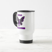 Papillon/Sensibilisation...Fibro Travel Mug (Devant gauche)