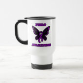 Papillon/Sensibilisation...Fibro Travel Mug (Gauche)