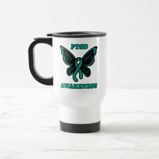 Papillon/sensibilisation...TSPT Voyage Mug (Gauche)