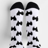 Papillon Silhouette Pattern, zwart (of andere kleu Sokken (Top)