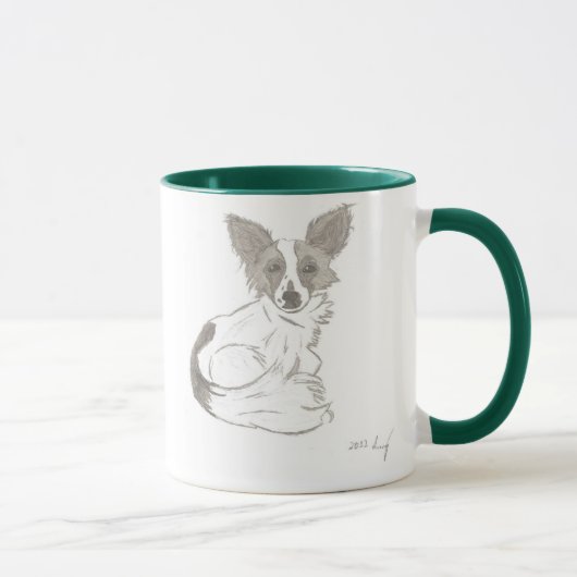Papillon Sketch Mug (Droite)