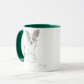 Papillon Sketch Mug (Devant gauche)