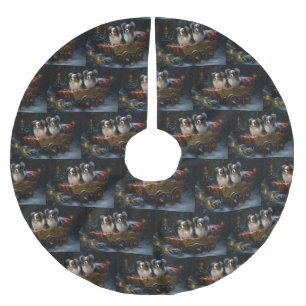 Papillon Sneeuwslee Kerstdecoratie Kerstboom Rok