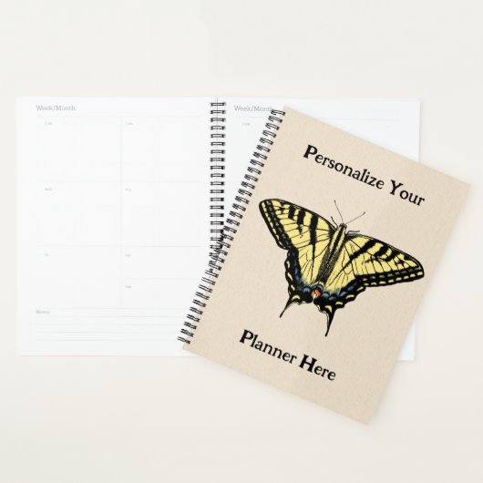 Papillon Southwestern jaune Swallowtail (Devant avec enveloppe)
