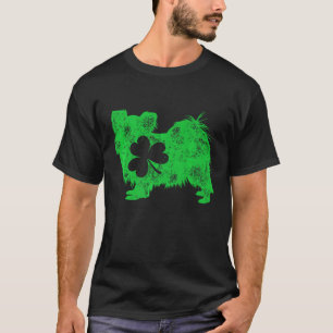 Papillon St Patricks Day Shamrock Continental Spee T-shirt