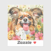 Papillon Sticker – Watercolor Design (Feuille)