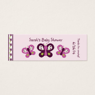 Papillon Sugar Plum personnalisé Favoriser/Tags