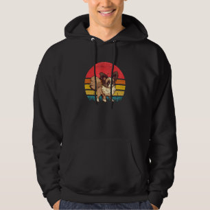 Papillon Sunset Retro Hond Mama Papa Kinder Hoodie
