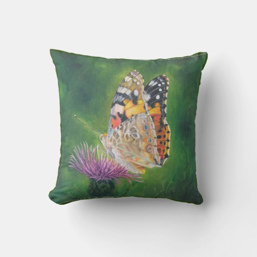 Papillon sur coussin de fleurs (Recto)