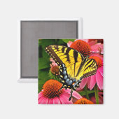 Papillon sur Flower v22 Magnet (Recto/Verso)