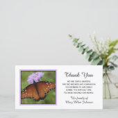 Papillon sur le Merci de Sympathie Fleur (Debout devant)