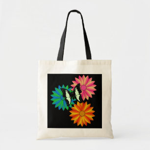 Papillon sur le sac de fleurs