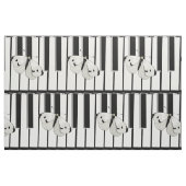 Papillon sur le tissu de motif de clavier (Fat Quarter)