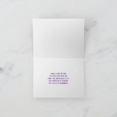 Papillon sur Lilacs Carte de remerciements de symp (Intérieur)