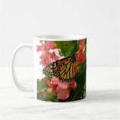 Papillon sur Mug Fleurs Rouges (Gauche)