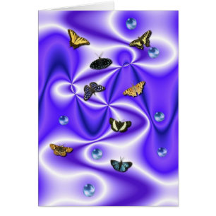 Papillon sur soie violette