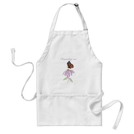 Papillon sur une fleur conique tablier standard (Devant)