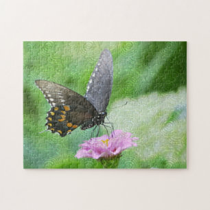 Papillon sur Zinnia Puzzle