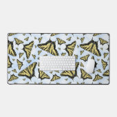 Papillon Swallowtail Jaune Nuages Bleus Ciel (Clavier et souris)
