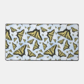 Papillon Swallowtail Jaune Nuages Bleus Ciel (Recto)