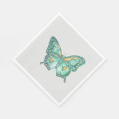 Papillon Swallowtail sur une serviette en papier (Coin)