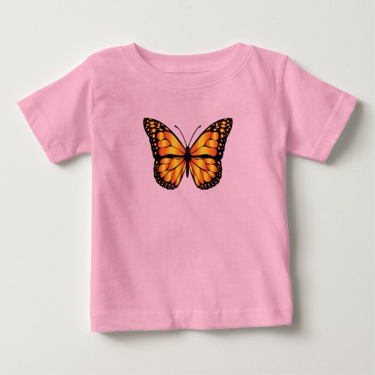 Papillon T-shirt fille bébé (Devant)